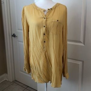 Free People Gauzy Button Down Tunic